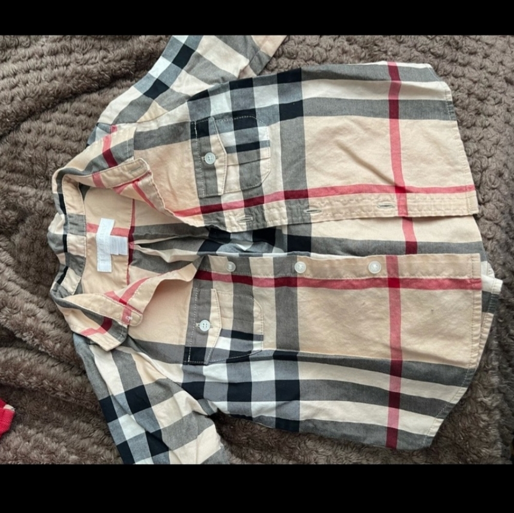 Baby boy burberry shirt